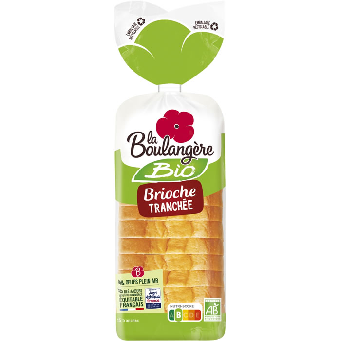 LA BOULANGERE – Brioche tranchée bio 400 g