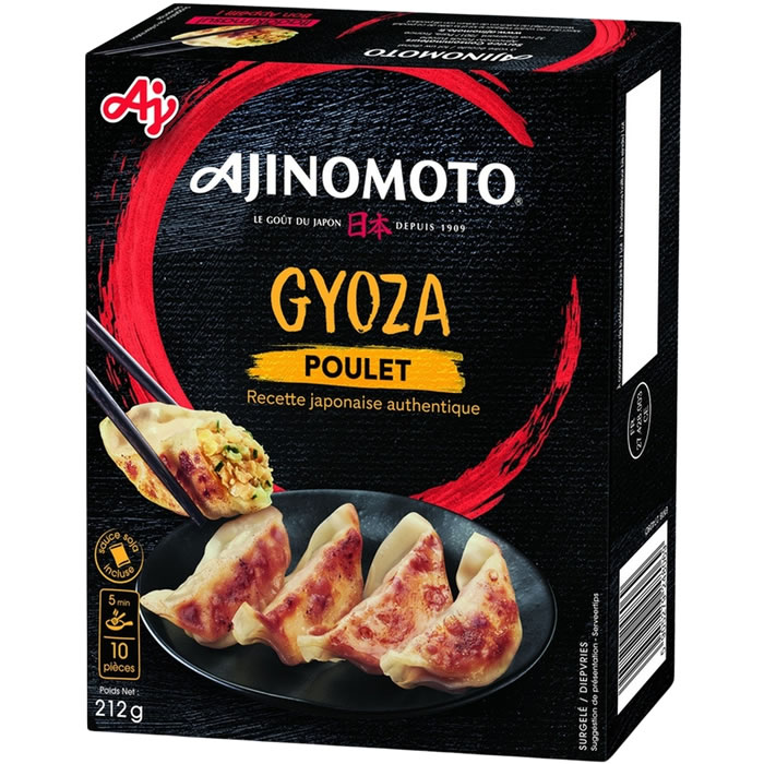 AJINOMOTO – Gyozas au poulet et aux légumes (10 pièces, 212g)