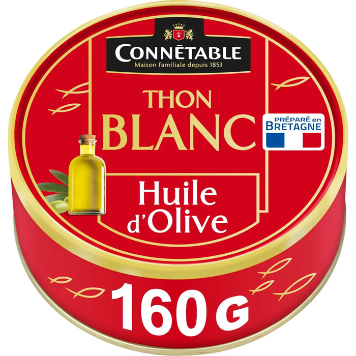 CONNETABLE – Thon blanc entier à l’huile d’olive 160 g