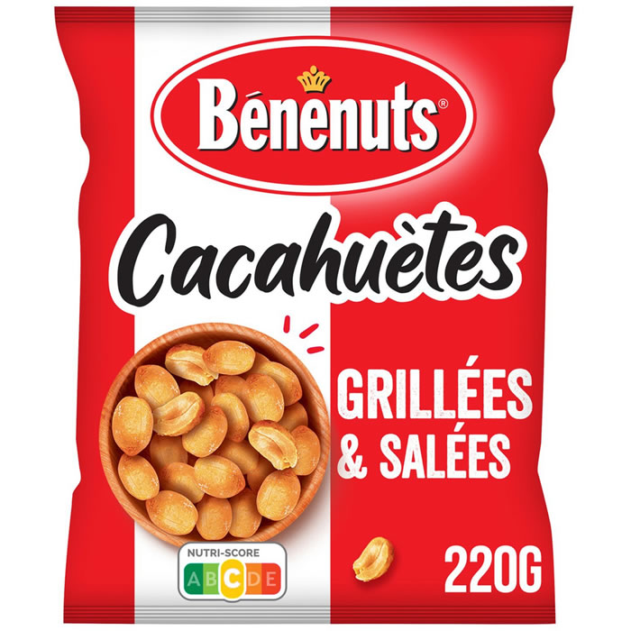 BENENUTS – Cacahuètes grillées et salées 220g