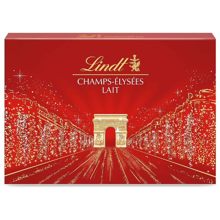 LINDT Champs-Elysées – Bouchées au chocolat au lait fourrées praliné 428g