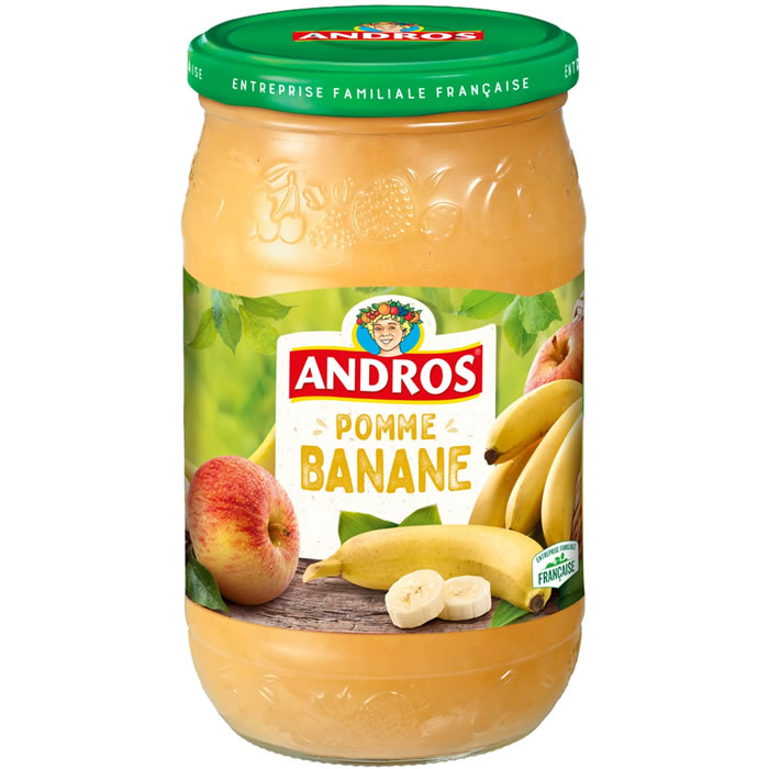 ANDROS – Dessert pomme et banane 750 g