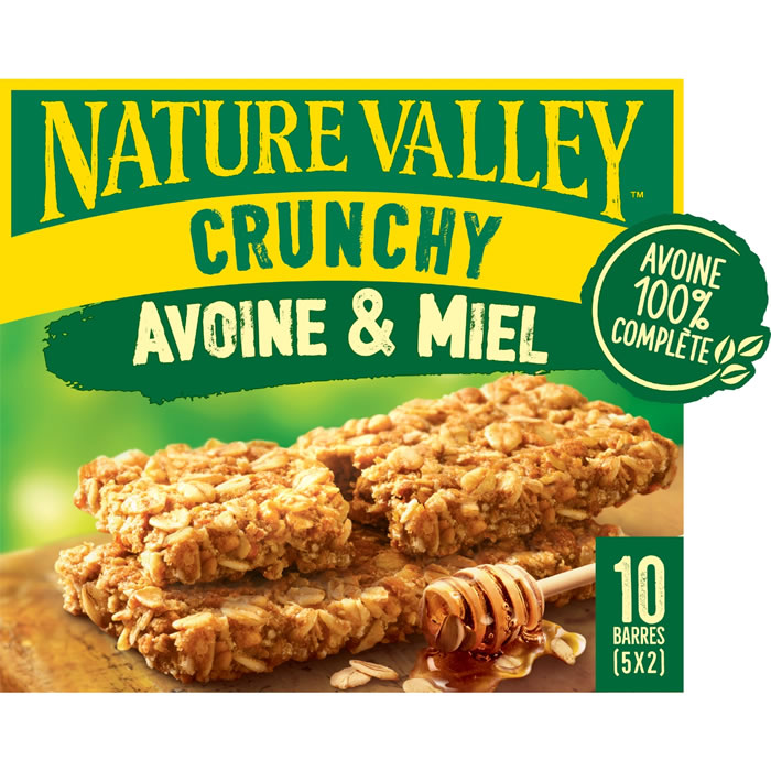 NATURE VALLEY Crunchy Barres céréalières à l’avoine et miel