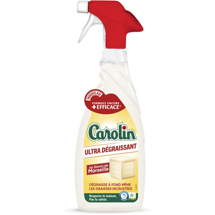 CAROLIN Nettoyant spray ultra‑dégraissant au savon de Marseille 650 ml