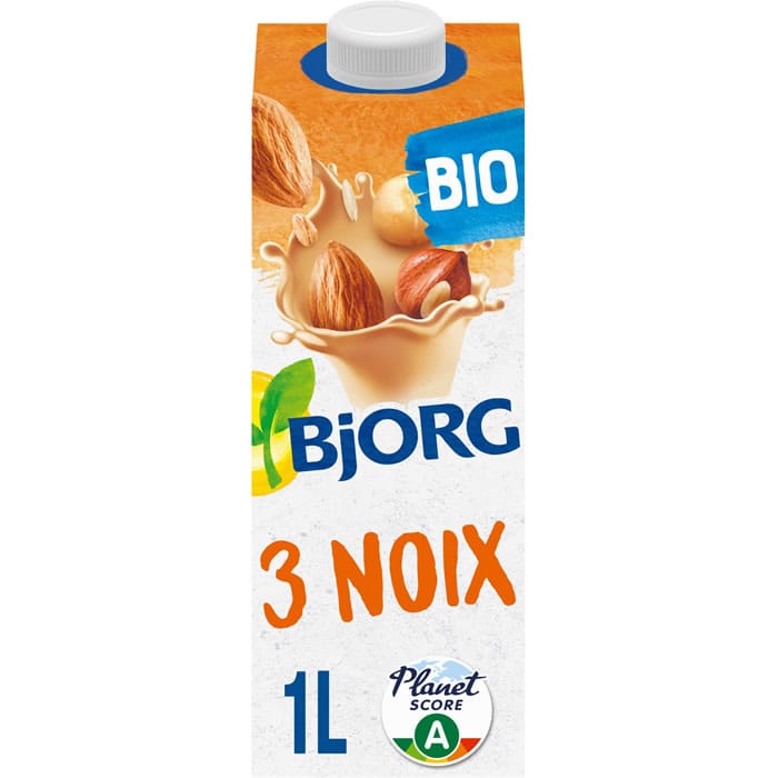 BJORG Boisson végétale aux 3 noix bio – 1L
