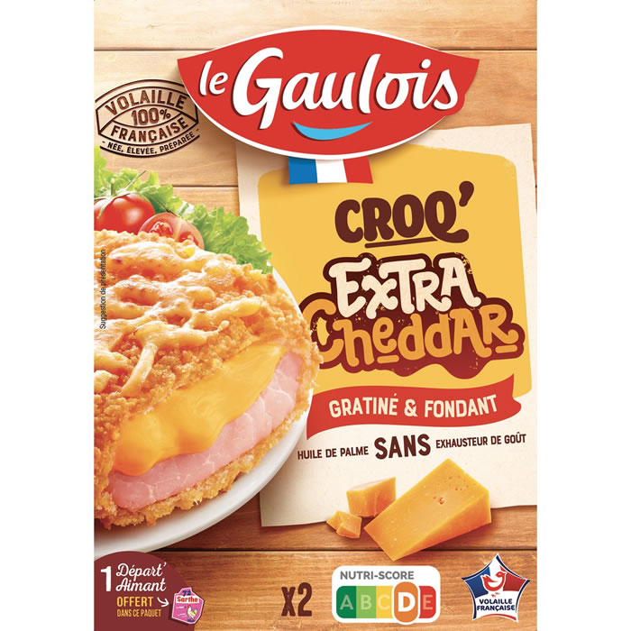 LE GAULOIS Le Croq’ Cordons bleus de dinde extra cheddar