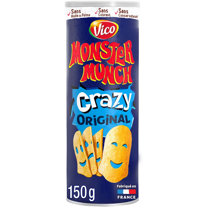 VICO Monster Munch – Chips soufflés tuiles crazy original 150g