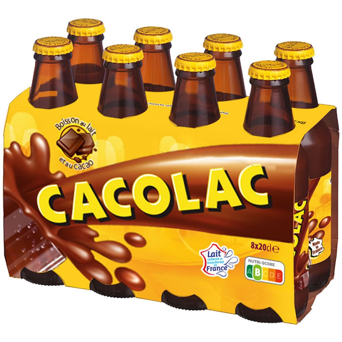CACOLAC – Lait aromatisé au Cacao 8 x 20cl