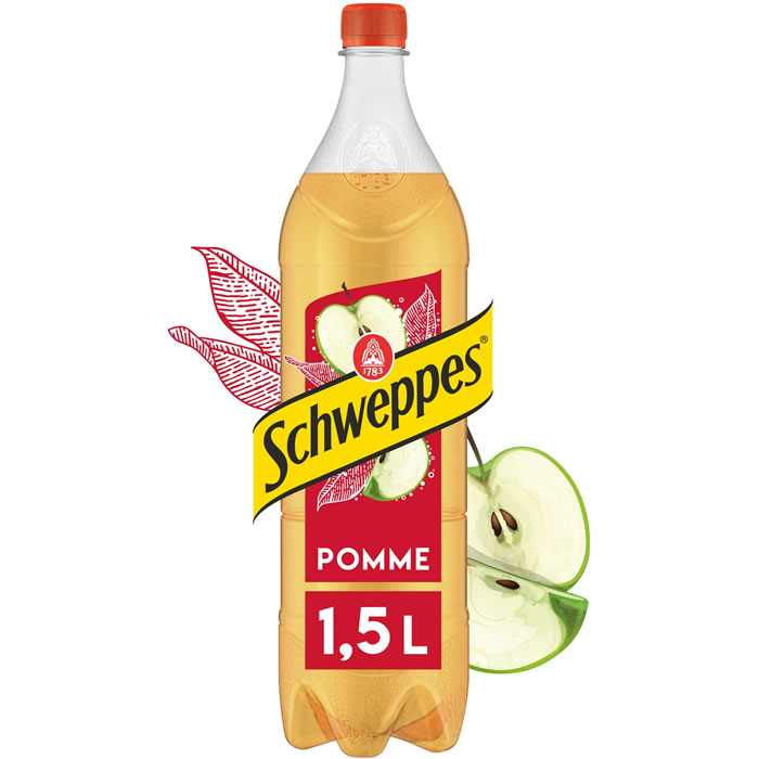 SCHWEPPES – Boisson gazeuse à la pomme 1,5 L