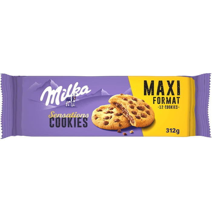 MILKA Cookies Sensations – Cookies aux pépites de chocolat fourrés 312g