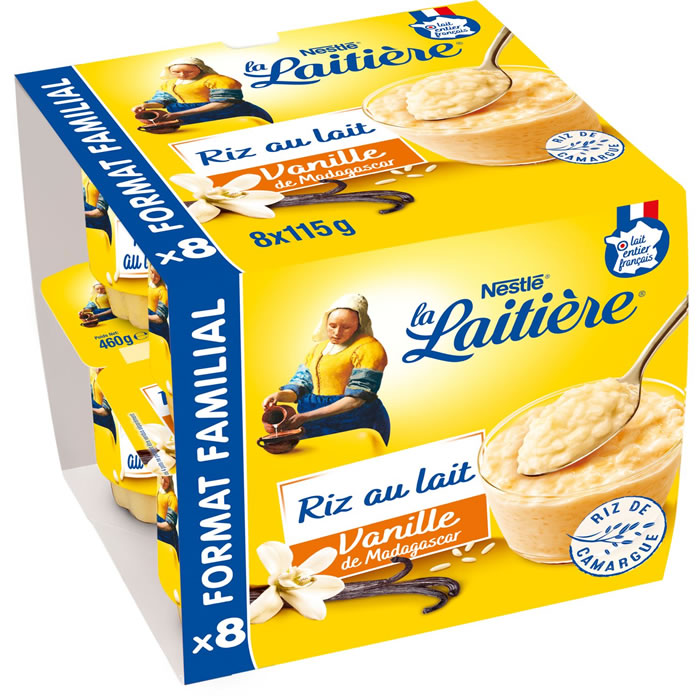La Laitière – Riz au lait à la vanille 8x115g