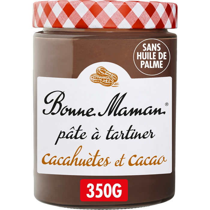BONNE MAMAN – Pâte à tartiner cacahuètes & cacao 350g 350 g