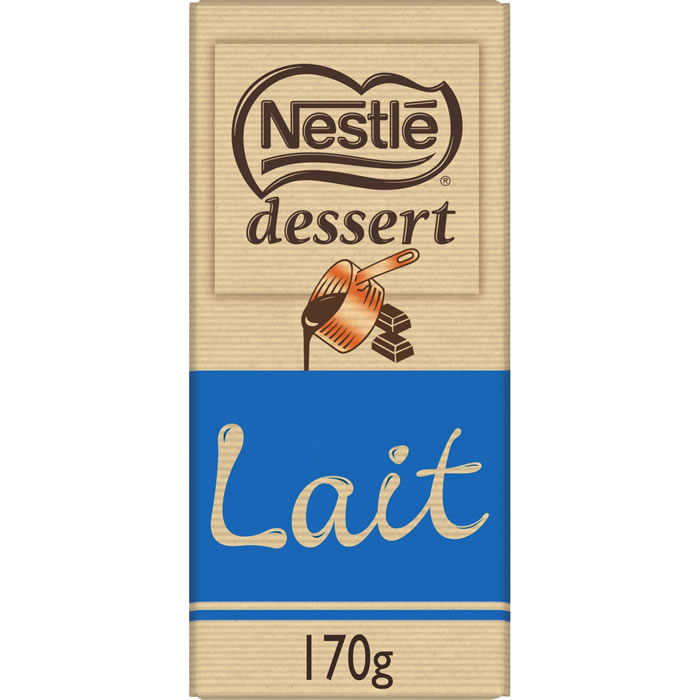 NESTLE Dessert – Tablette de chocolat au lait pâtissier 170g