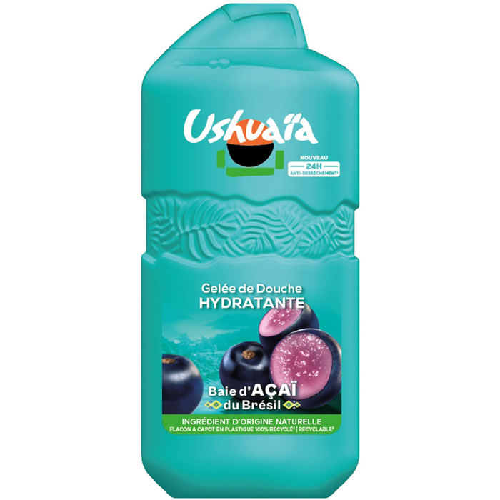 USHUAIA Hydratant – Gel douche baie d’açaï du Brésil 280 ml