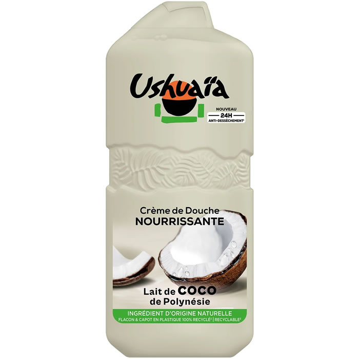 USHUAIA Nourrissant – Crème douche au lait de coco de Polynésie 490 ml
