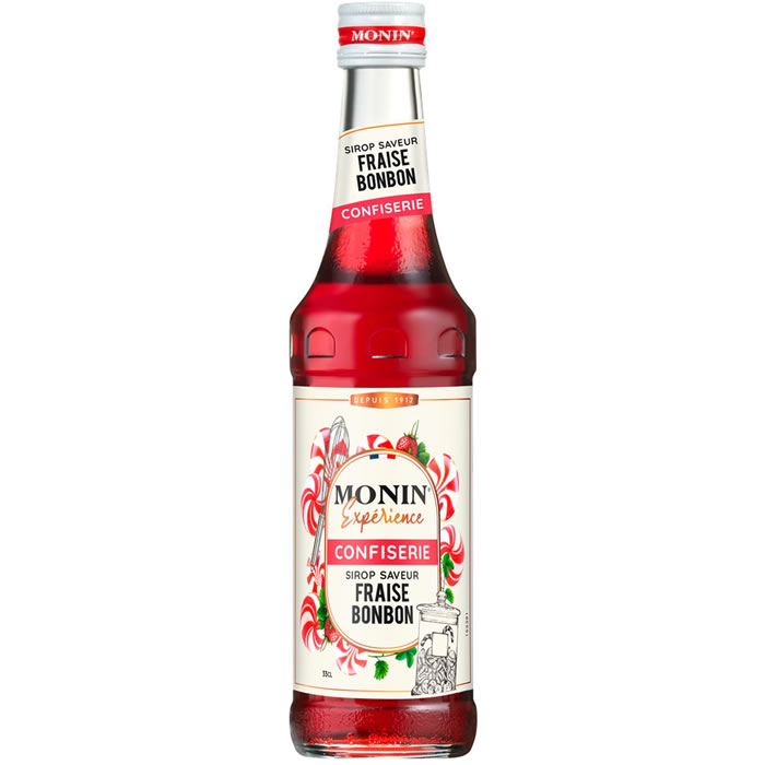 MONIN – Sirop de fraise et bonbon 33 cl