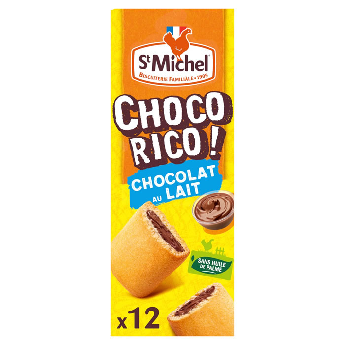 ST MICHEL Choco Rico – Gâteaux fourrés au chocolat au lait 225 g