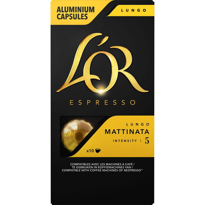 L’OR Mattinata – Capsules de café allongé N°5 10 capsules