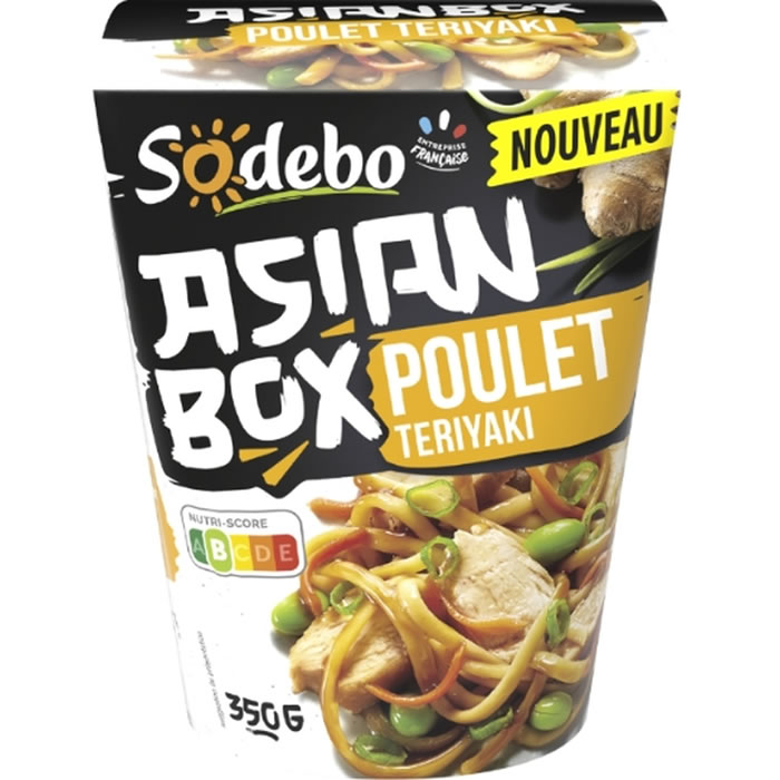 SODEBO – Nouilles au poulet sauce teriyaki 350g