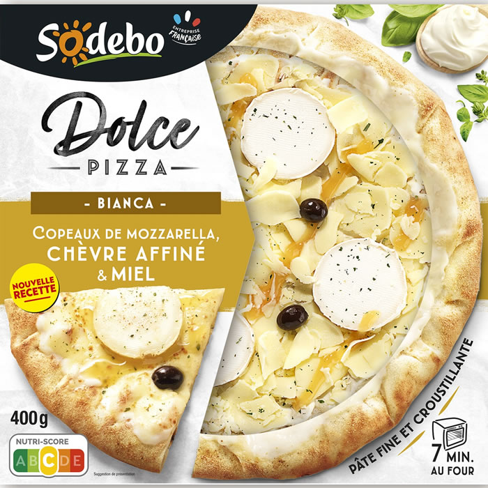 SODEBO Dolce – Pizza chèvre et miel 400g