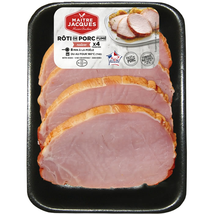 MAITRE JACQUES – Rôti de porc fumé (4 x 70 g)