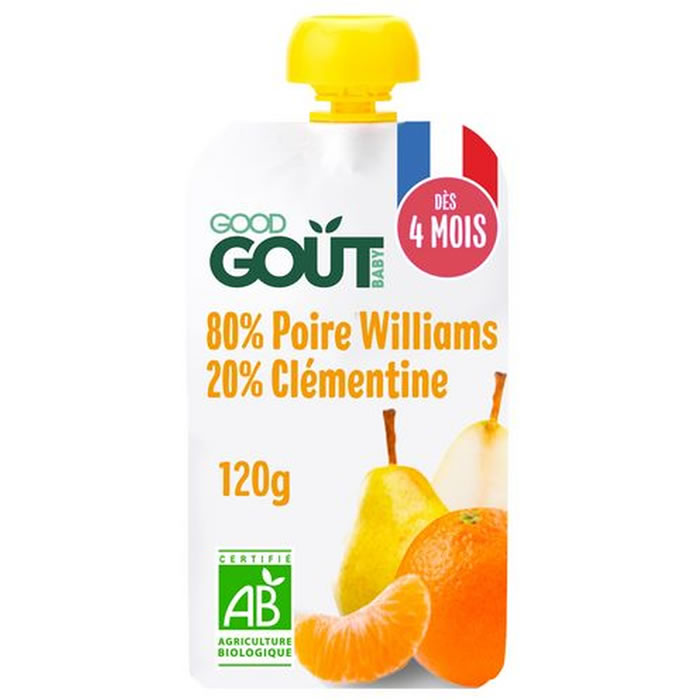 GOOD GOUT – Dessert poire Williams et clémentine 120 g
