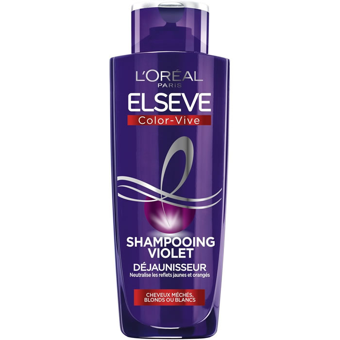 ELSEVE Color-Vive – Shampoing violet déjaunisseur 200 ml
