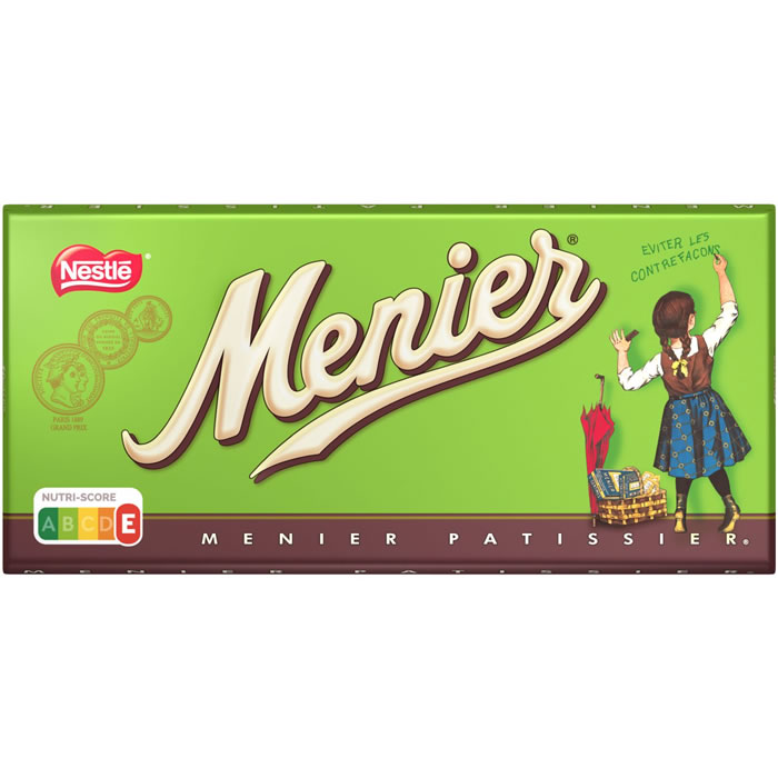 NESTLE Menier – Tablette de chocolat noir pâtissier 200g