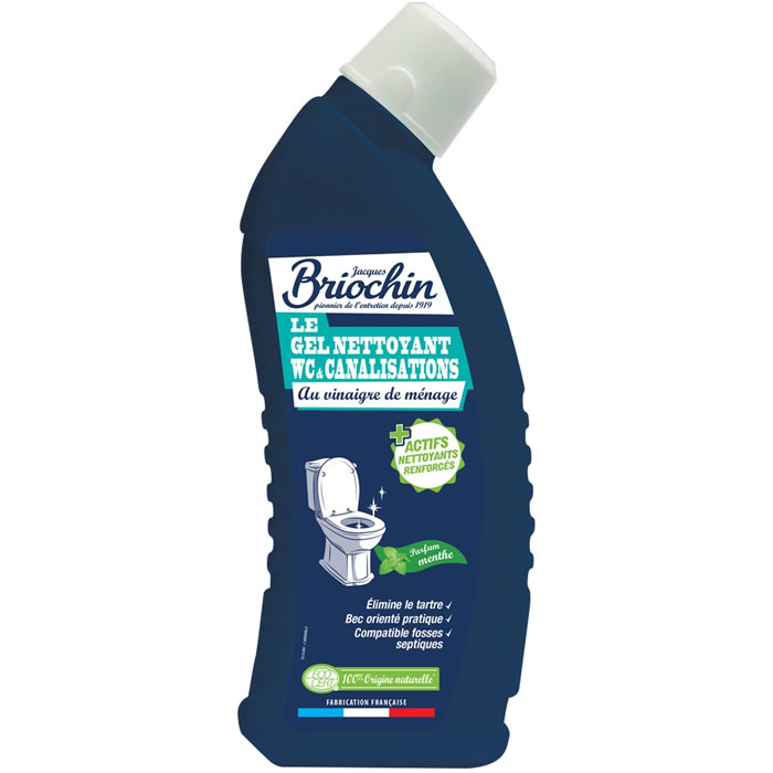 JACQUES BRIOCHIN Gel nettoyant WC au vinaigre ménager 750 ml