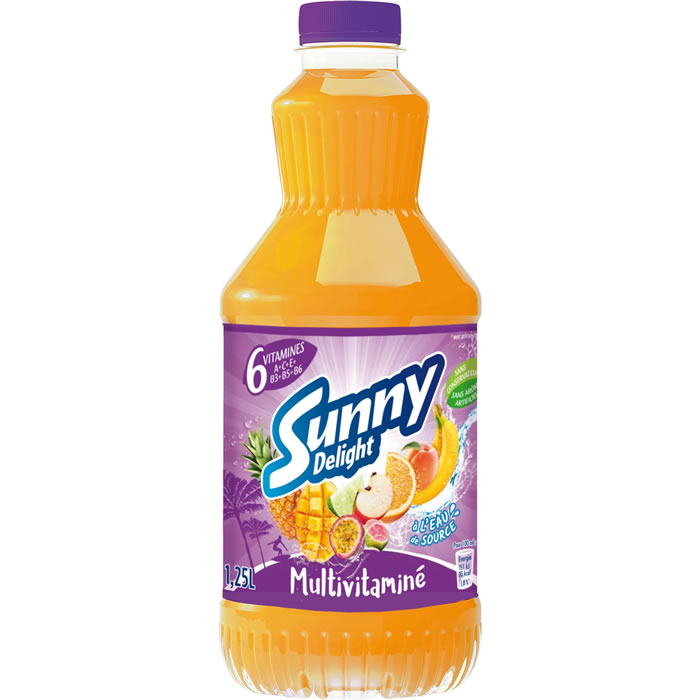 SUNNY DELIGHT – Boisson au jus de fruits multivitaminé 1,25 L