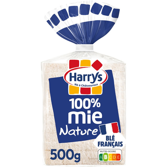 Harrys – Pain de mie nature sans croûte 500g