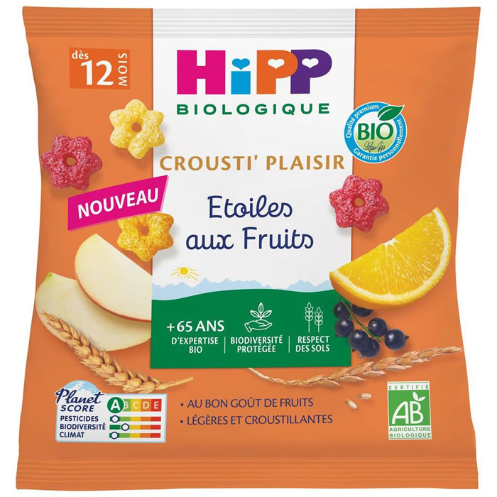HIPP – Crousti’Plaisir Biscuits aux fruits bio dès 12 mois 30g