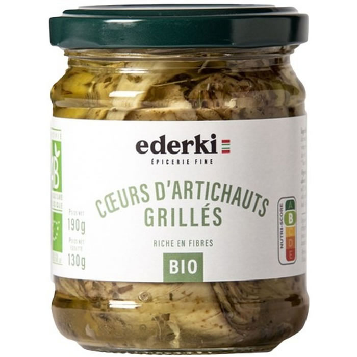 EDERKI – Cœurs artichauts grillés bio 190 g