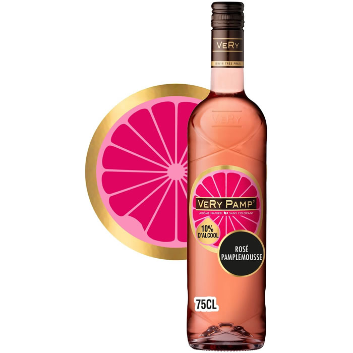 VERY Pamp’ – Boisson à base de vin rosé et jus de pamplemousse 75 cl