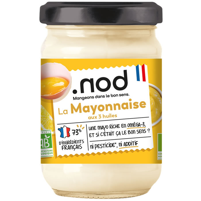 .NOD – Mayonnaise aux graines de moutarde du Limousin bio – 180g