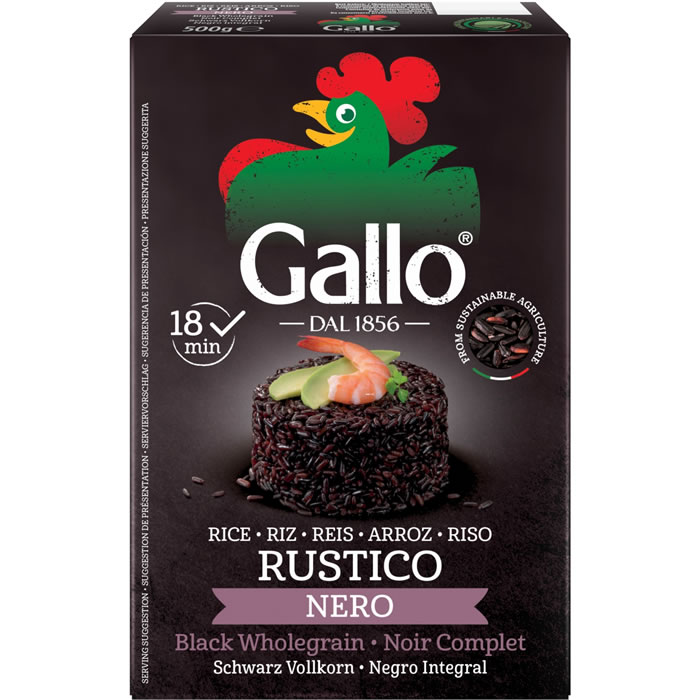 GALLO – Riz noir complet rustico 500 g