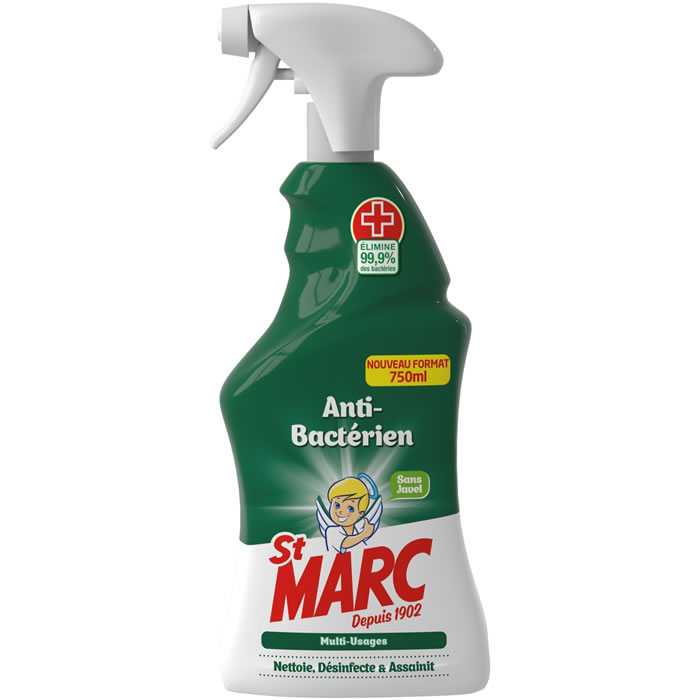 ST MARC Nettoyant spray multi-usages anti-bactérien 750 ml