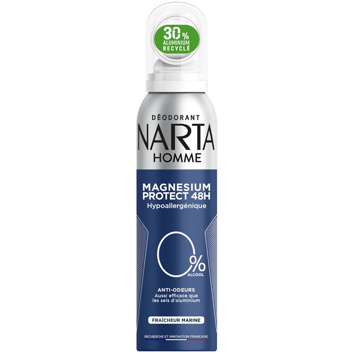NARTA – Déodorant spray homme anti-odeurs 48h 150 ml
