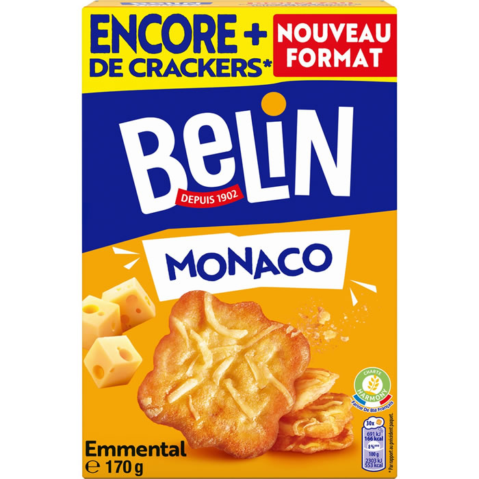 BELIN Monaco Crackers à l’emmental 170g