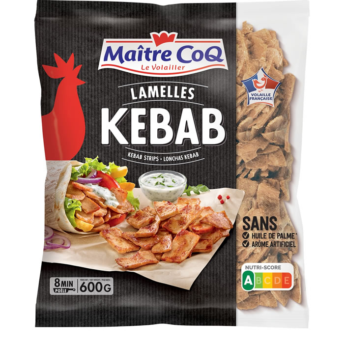 MAITRE COQ – Viande de Kebab en lamelles 600g