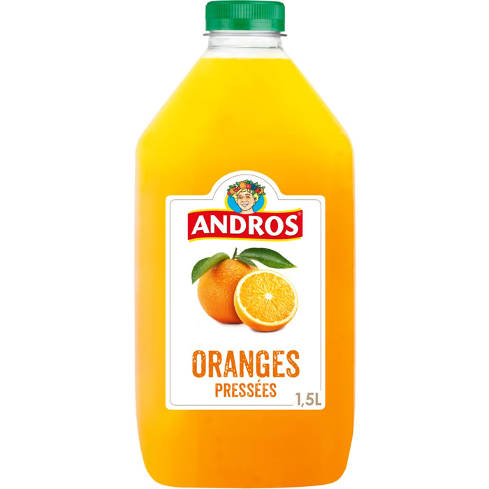 ANDROS – Pur jus d’orange pressée avec pulpe 1,5L