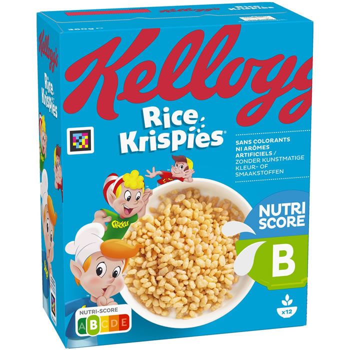 KELLOGG’S Rice Krispies – Grains de riz soufflés et grillés 360 g