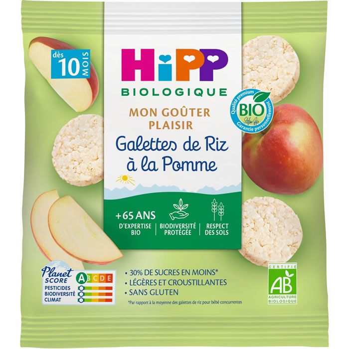 HIPP – Galettes de riz à la pomme dès 10 mois bio 30g
