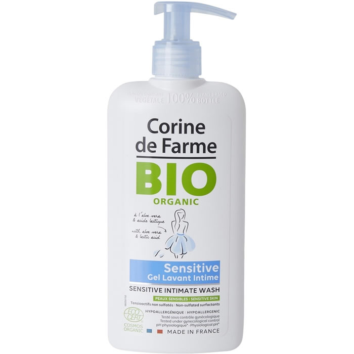CORINE DE FARME Gel lavant intime à l’aloe vera bio 250 ml