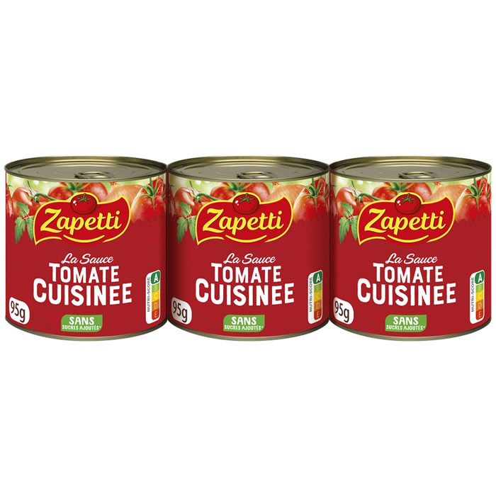 ZAPETTI – Sauce tomate de Provence et Languedoc – 3 x 95g