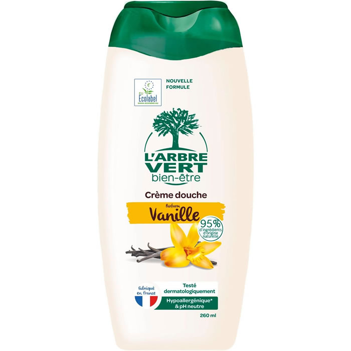 L’ARBRE VERT – Crème douche aux extraits de vanille 260 ml