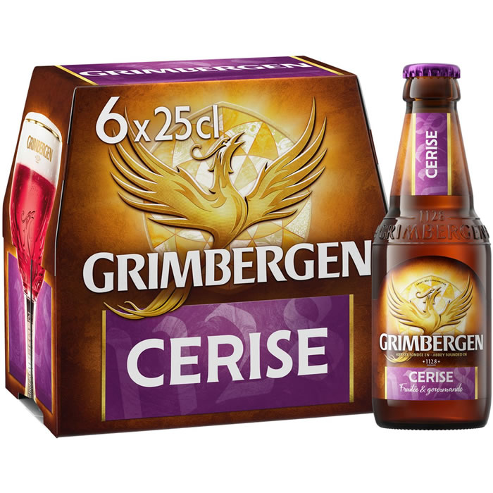 GRIMBERGEN – Bière Belge Kriek aromatisée cerise 6 x 25 cl