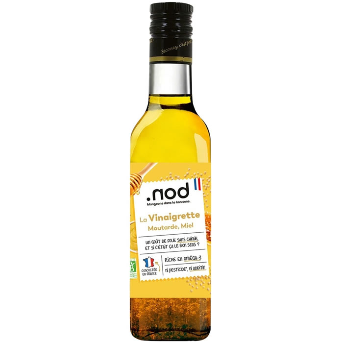 .NOD – Vinaigrette à la moutarde et miel bio – 24 cl