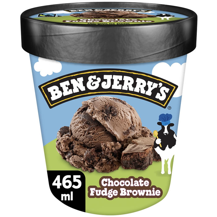BEN & JERRY’S – Crème glacée au chocolat fudge brownie