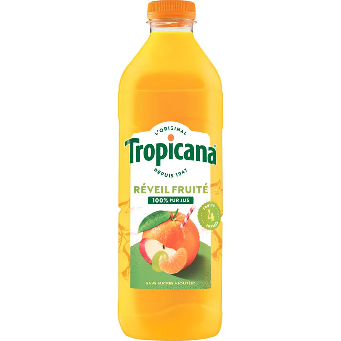 TROPICANA – Réveil Fruité Pur jus multifruits 1,5 L